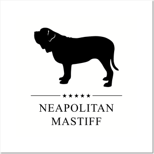 Neapolitan Mastiff Black Silhouette Posters and Art